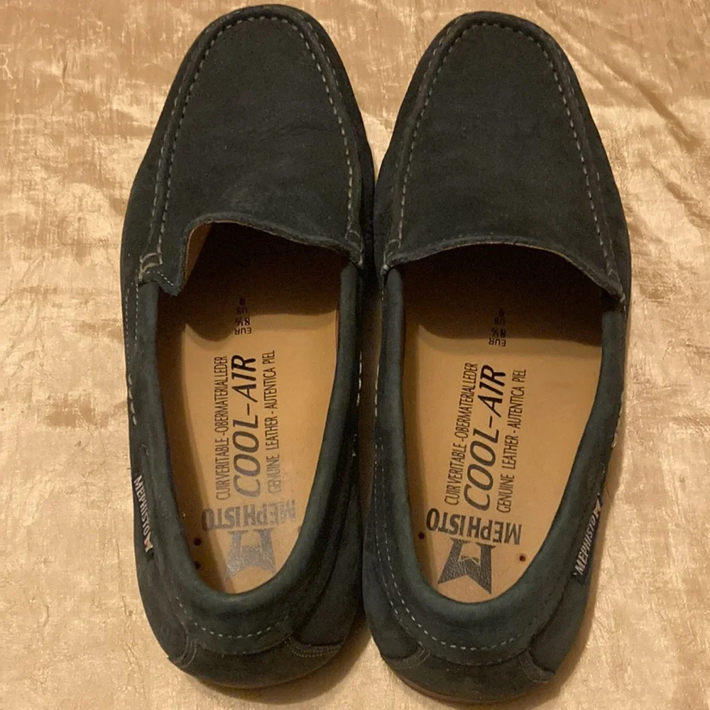 Mephisto Algoras Mens loafers/moccasins blue suede